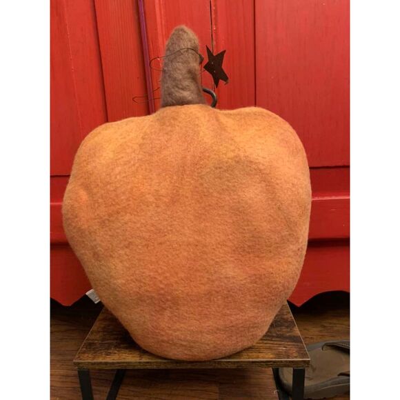 Give Thanks Stuffed Pumpkin Fall Halloween Decor Primitive Country Flag School - Picture 2 of 3